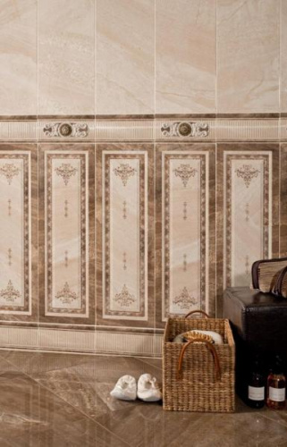 Плитка керамическая Sanchis Legent Crema Boiserie настенная 25х75